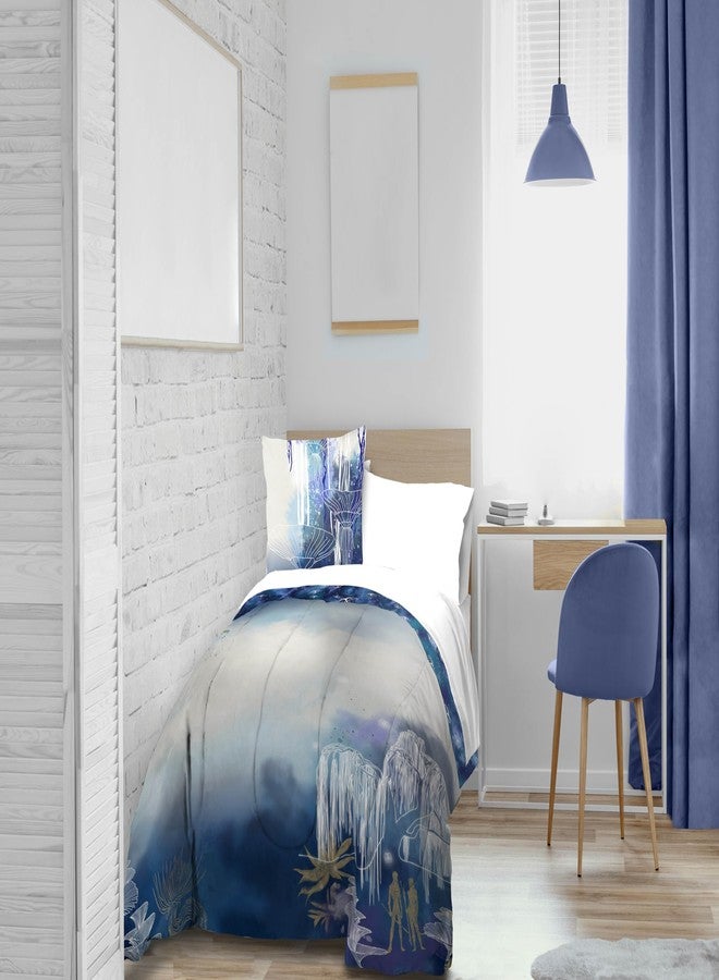 Jay Franco Kids Duvet Cover Set with Sham & Pillowcase - Ultra-Soft Linen Feel Bedding for Room Decor, Cover ONLY Comforter NOT Included, Blue - Avatar, 3 Piece Queen - Image 2
