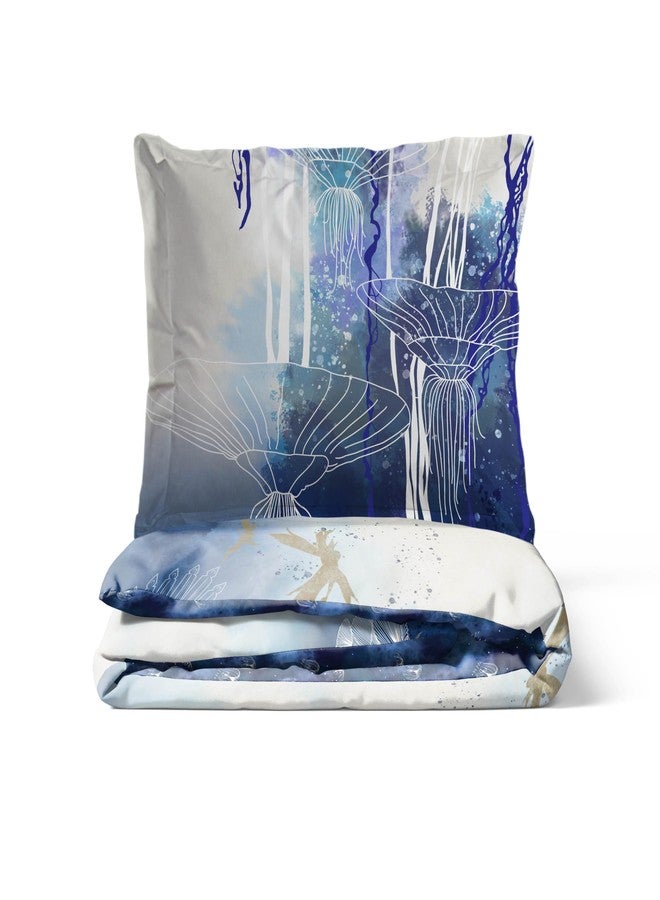 Jay Franco Kids Duvet Cover Set with Sham & Pillowcase - Ultra-Soft Linen Feel Bedding for Room Decor, Cover ONLY Comforter NOT Included, Blue - Avatar, 3 Piece Queen - Image 4