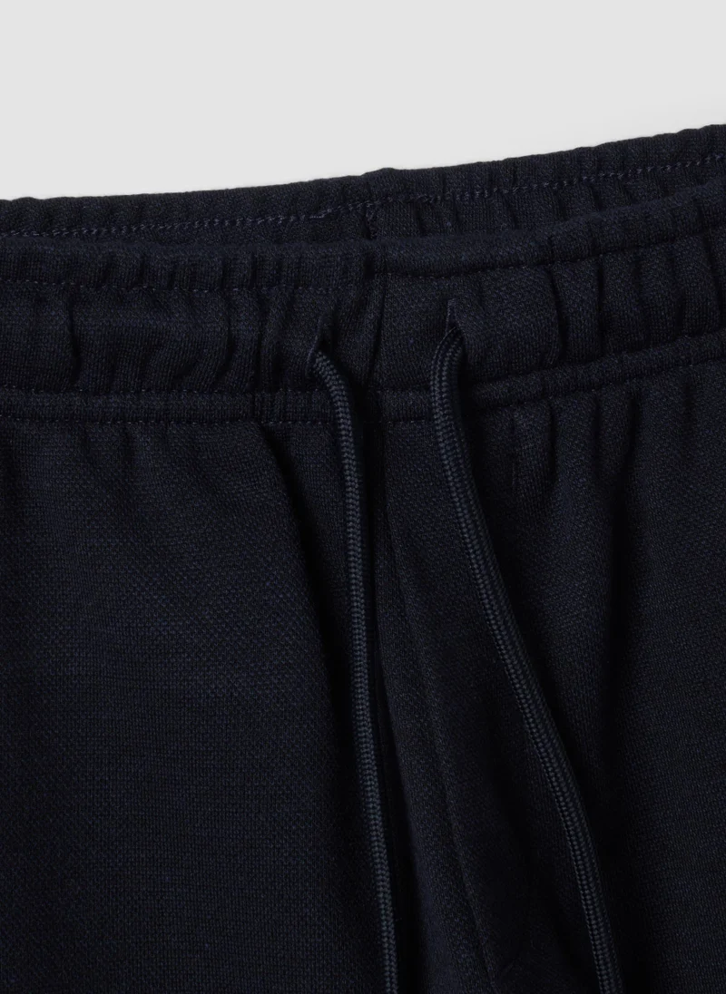 Ovs  OVS Blue Stretch Viscose And Lyocell Regular-Fit Trousers For Boys for Men | Best Price UAE
