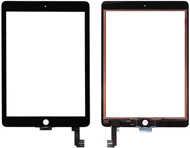 Zentop بديل زجاج شاشة اللمس لجهاز آيباد إير 2 الجيل الثاني باللون الأسود موديل A1566 1567 مع لاصق + مجموعة أدوات الإصلاح (للمحترفين فقط، لا تشمل شاشة LCD) - Image 2