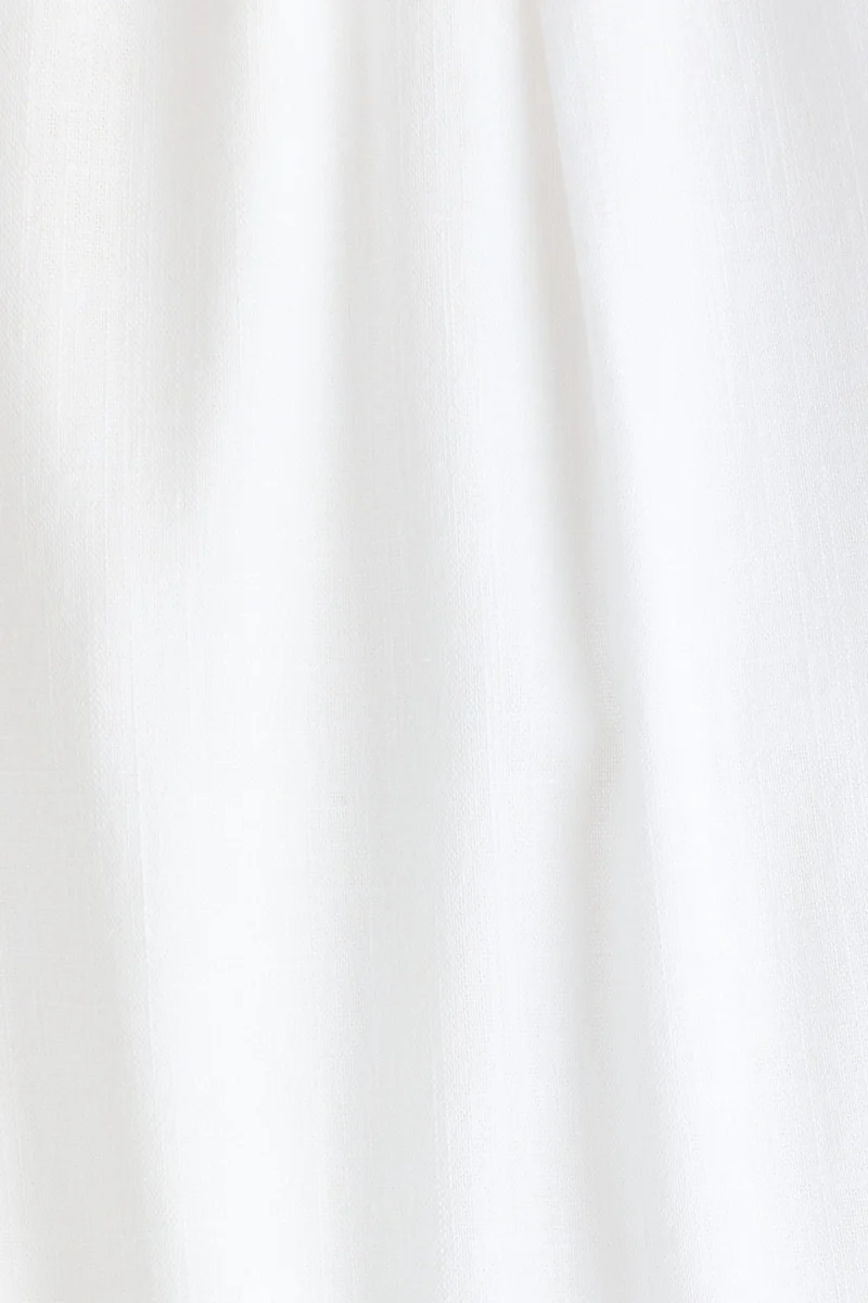H&M  Wide linen-blend trousers for Women | Best Price UAE