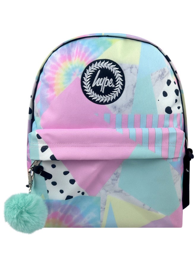 JUST HYPE Iconic Backpack - Pastel Collage - Image 1