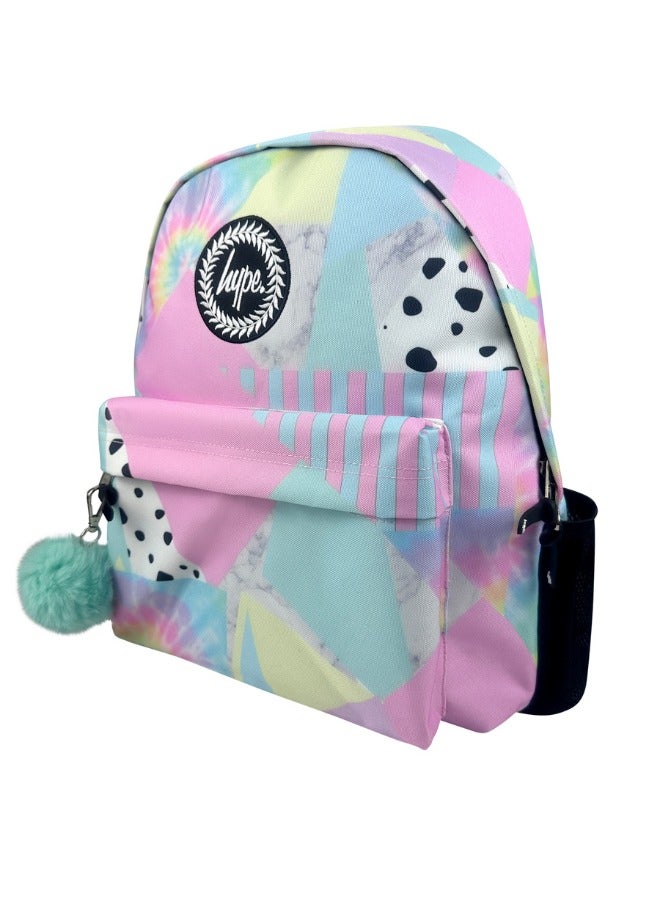 JUST HYPE Iconic Backpack - Pastel Collage - Image 2