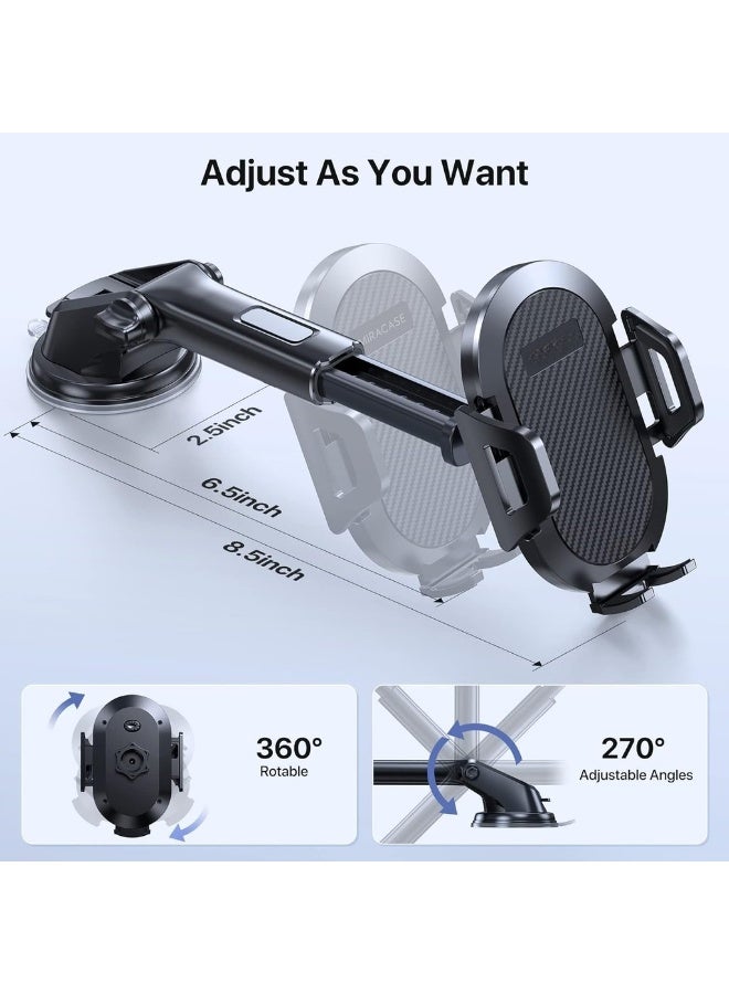 Car Phone Holder Long Arm Phone Holder Car For Dashboard Windshield Air Vent[Heat-Resistant Strong Suction Cup]Car Mobile Holder Compatible With All - Image 4