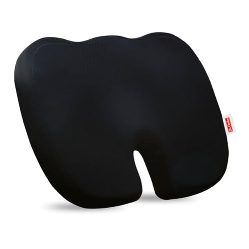 Dr. Ortho Dr.Ortho Coccyx Seat Cushion for Tailbone Pain Relief, Lower Back Pain Relief, Sciatica, Orthopedic Memory Foam Chair Cushion for Sitting for Home & Office Chair (Mesh Black) - Image 2
