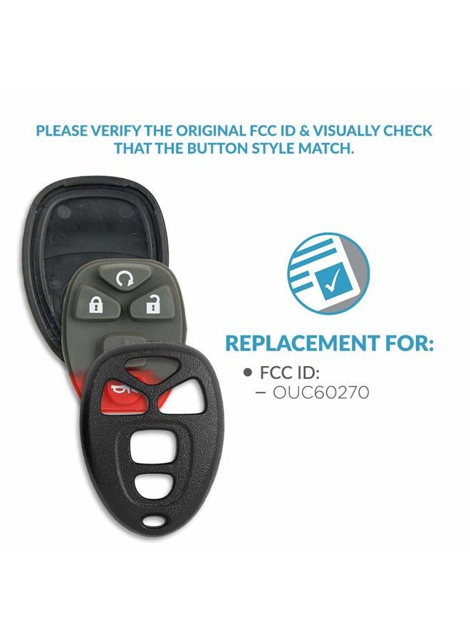 Keyless2Go Replacement for New Shell Case and 5 Button Pad for Remote Key Fob with FCC OUC60270 - Shell ONLY - Image 4