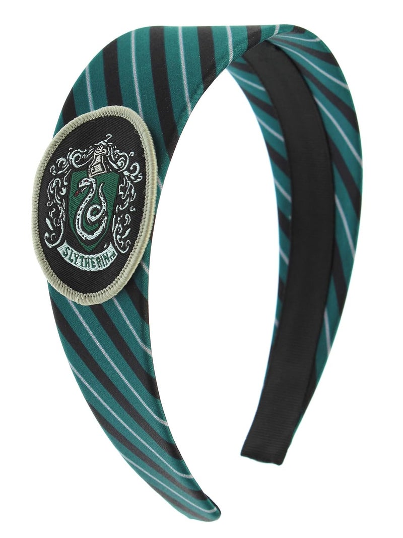 Bio World Harry Potter Headbands for Women and Girls' Hogwarts Houses Gryffindor Slytherin Ravenclaw Hufflepuff Hogwarts (Slytherin) - Image 1