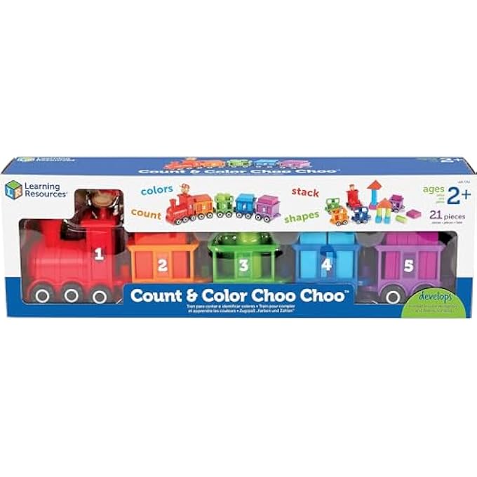 COUNT & COLOR CHOO CHOO, TRAIN LEARNING TOY - Image 1