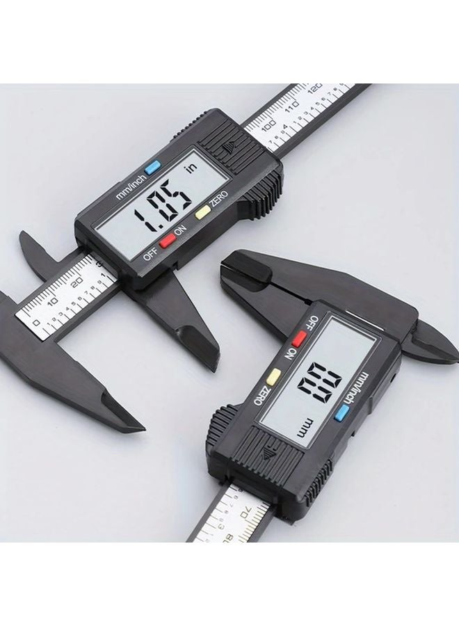 Black High Precision Digital Caliper Durable ABS for Jewelry and Office Use - Image 4