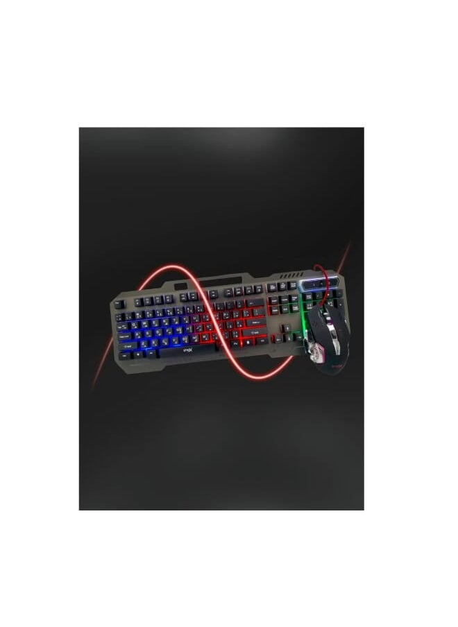 BTMAX - BT-Q307C LED Gaming Keyboard With Mouse Set - Image 1