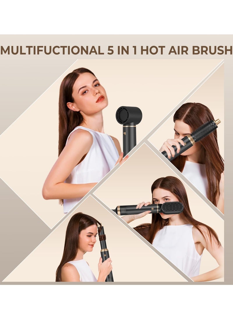 Joshberg Blow Dryer Brush, Air Curling Wrap Styler Hair Dryer Brush Air Curler, 5 in 1 Hot Air Brush Negative Ion Curling Iron, Hair Styling Tools for Drying Curl Straightening  - Image 5