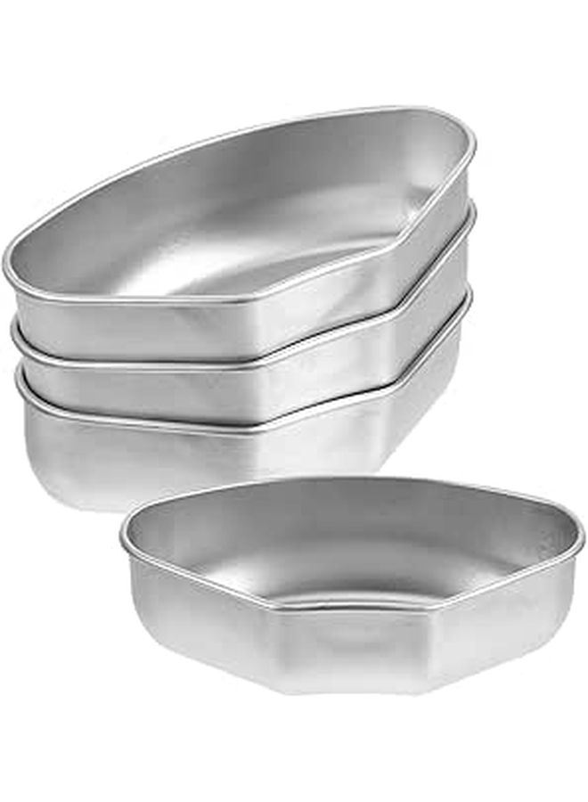 4pcs Stainless Steel Fan Shaped Food Steamer Boxes for Oven Air Fryer - Image 1