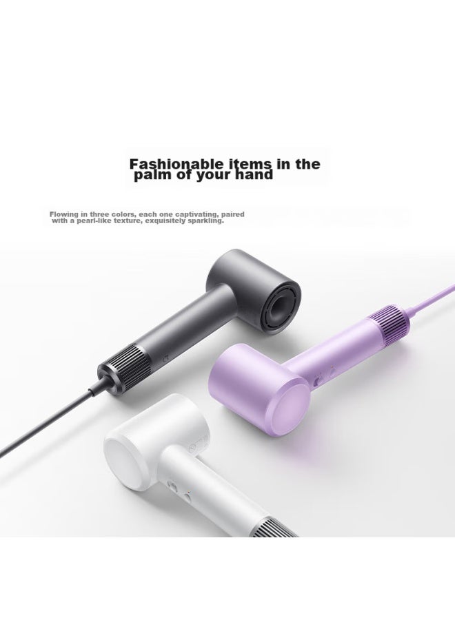 Mijia High-speed Hair Dryer H501, Xiaomi Home Hair Dryer, Gentle Mini Hurricane, Negative Ion Hair Protection, National Subsidy, Chuchu Purple - Image 3