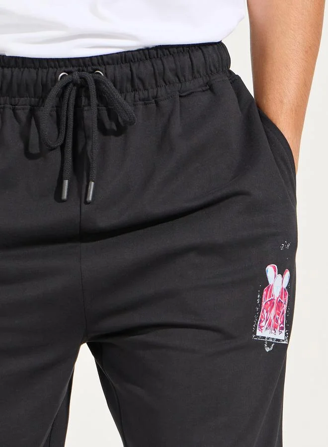 Styli Squid Game Graphic Print Oversized Joggers