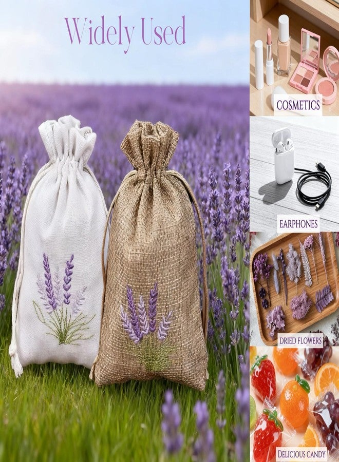 Natural Cotton Linen Scented Sachets (14 Pack) - Reusable Drawstring Pouches for Aromatherapy, Drawer Freshener, Closet Organizer & Stress Relief - Image 5