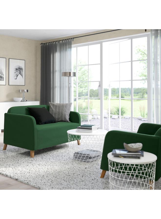 Zaboon Sofa protector for 2-seat sofa, Vissle dark green - Image 3