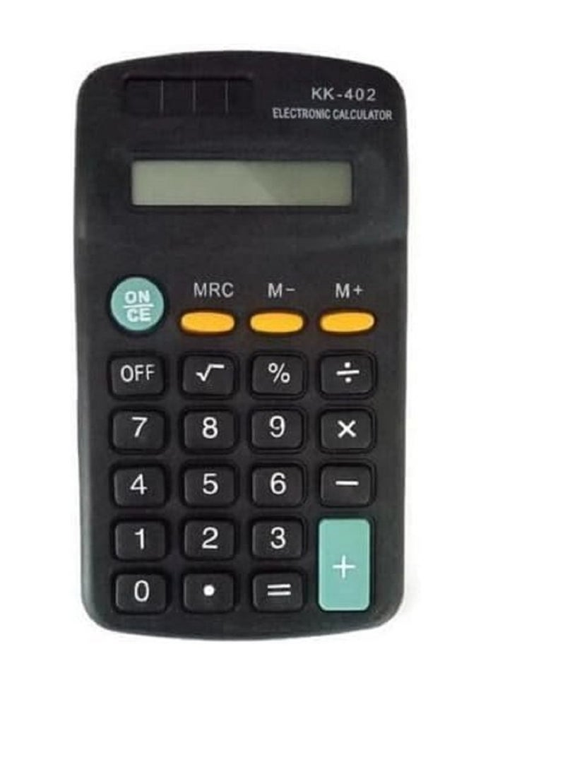 Generic 2 Black Mini Calculators combine elegance and practicality, ideal for students, employees, and business owners. Compact design makes it easy to carry in a pocket or bag, and gives you quick performance in everyday calculations.  - Image 2