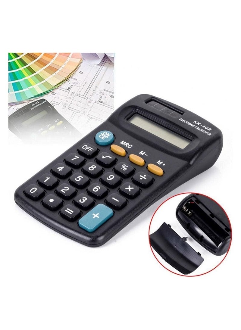 Generic 2 Black Mini Calculators combine elegance and practicality, ideal for students, employees, and business owners. Compact design makes it easy to carry in a pocket or bag, and gives you quick performance in everyday calculations.  - Image 3