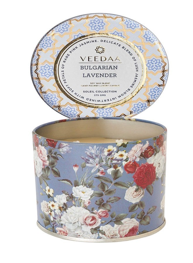 VEEDAA Bulgarian Lavender Mason Tin Soy Wax Scented Candle (Burns 25 Hours) - Image 2