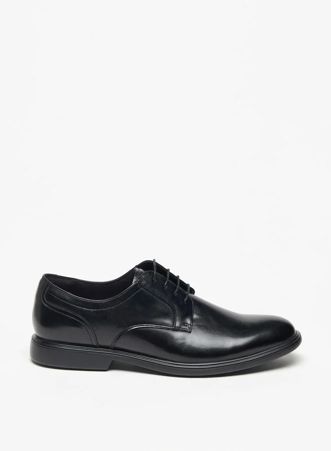 Le Confort Men Solid Derby Shoes with Lace-Up Closure