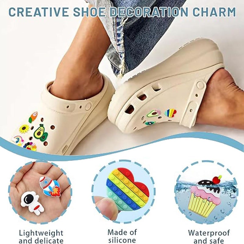 ZSRVAJ 30Pcs Crocs Charms Set for Kids - Decorative Shoe Accessories for Customizable Clogs - Image 4