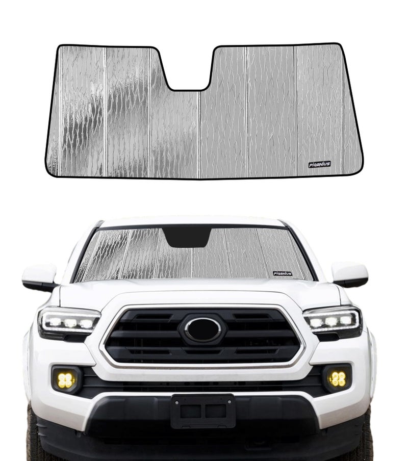 Pigenius Windshield Sun Shade for Toyota Tacoma 20182023 Custom Front Window Sunshade AstraGuard