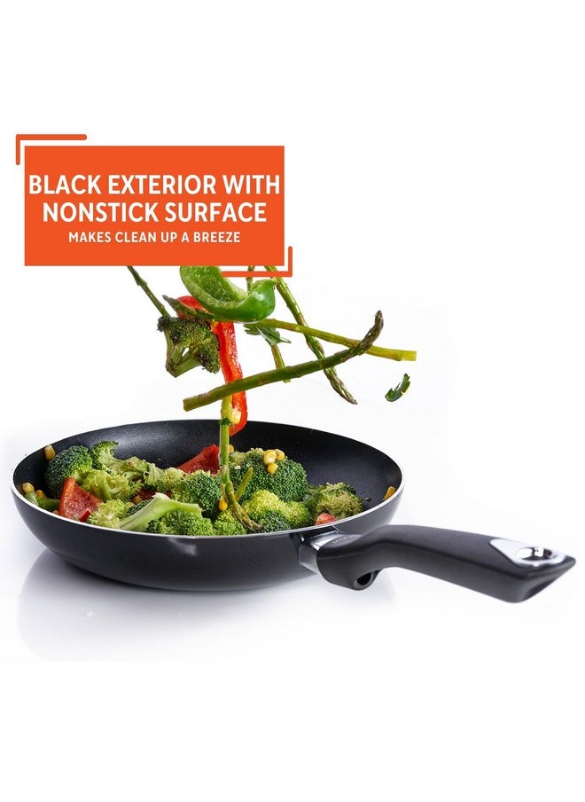 Imusa IMUSA 8in Bistro Aluminum Nonstick Fry Pan with Cool Touch Handle, Black  - Image 4