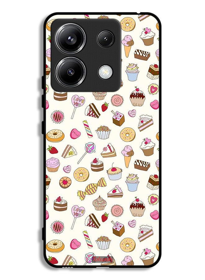 Tolwak Xiaomi Redmi Note 13 Pro 5G Protective Case Cover Pattern Of Favorite Items - Image 1