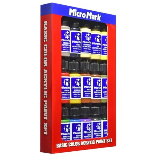 Micro-Mark Basic Color Model Paint Set - Versatile Paint Set for Models, Miniatures, and Crafts - Image 4