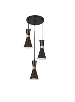 Best Power Modern 3-Lamp Chandelier 1062 with Metal Frame, E27 Base, 140cm Adjustable Length – Hanging Ceiling Light Fixture for Living Room, Dining Area, Bedroom (Bulbs Not Included)  - Image 2