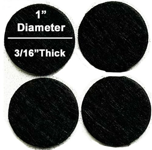 888 Corp 48Pcs Self-Adhesive Black Felt Furniture Pads, 1"" Round Floor Protectors - Image 5