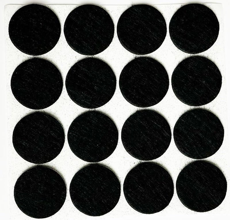 888 Corp 48Pcs Self-Adhesive Black Felt Furniture Pads, 1"" Round Floor Protectors - Image 2