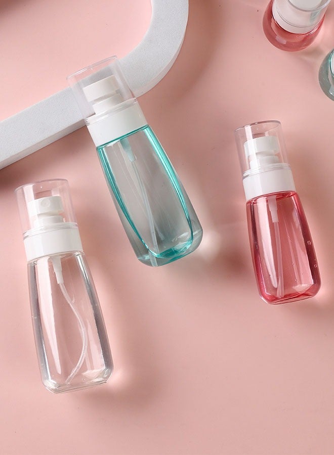 6 Pack Fine Mist Spray Bottles TSA Approved 3.4 oz/100 ml Small Spray Bottles Refillable Cosmetic Leakproof Travel Size Spray Bottles for Hair Perfume Skin Care Water Facial Sprayer (Green+Pink+White)  - Image 3