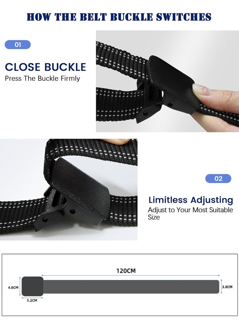 Umiwin Men's Outdoor Casual Canvas Belt Training Nylon Belt With Adjustable Unisex Sports Canvas Belts  - Image 2