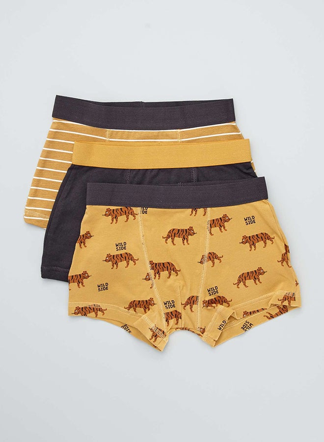 Kiabi Boy Pack Of 3 Pairs Of Printed Boxer Shorts  - Image 1