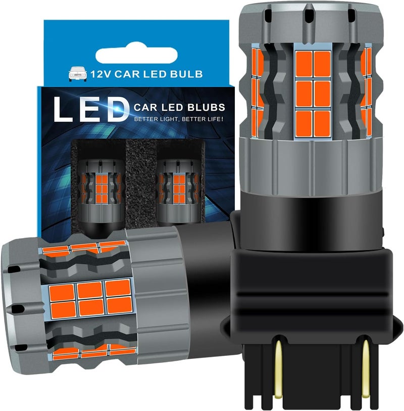 لمبات LED للفرامل/الإضاءة الخلفية طراز 3157 متوافقة مع نيسان فرونتير 2000-2020، ضوء أحمر، تركيب مباشر، عبوة من 2 - Image 1