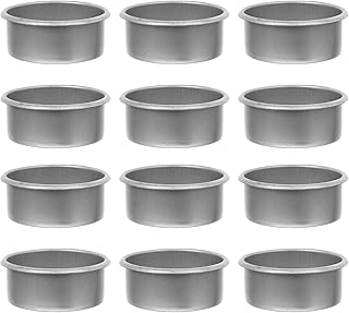 Uonlytech Metal Tea Light Case 20Pcs Metal Tealights Cup Iron Round Votive Candle Holder Tealight Candle Container - Image 1