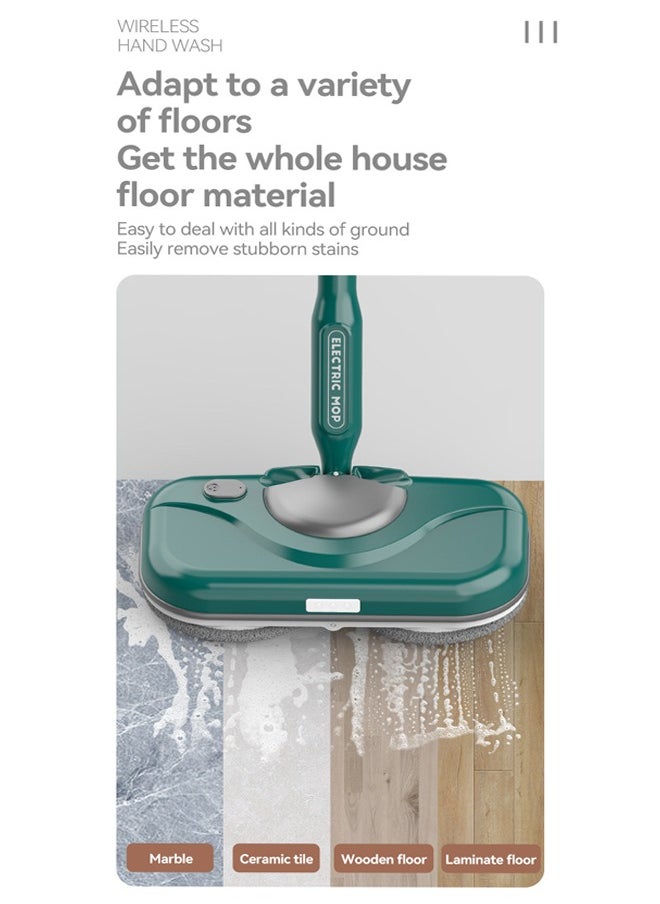 Joshberg Cordless Electric Mop, Electric Spin Mop with Water Sprayer & LED Headlights, Up to 40mins Working Time, 750ml Water Tank, Self-Propelled Floor Cleaner with Adjustable Tube, Super Quiet,for Wood, Hardwood, Laminate, Tile,Marble Floors  - Image 4