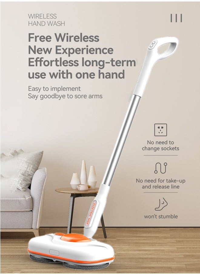 Joshberg Cordless Electric Mop, Electric Spin Mop with Water Sprayer & LED Headlights, Up to 40mins Working Time, 750ml Water Tank, Self-Propelled Floor Cleaner with Adjustable Tube, Super Quiet,for Wood, Hardwood, Laminate, Tile,Marble Floors  - Image 2