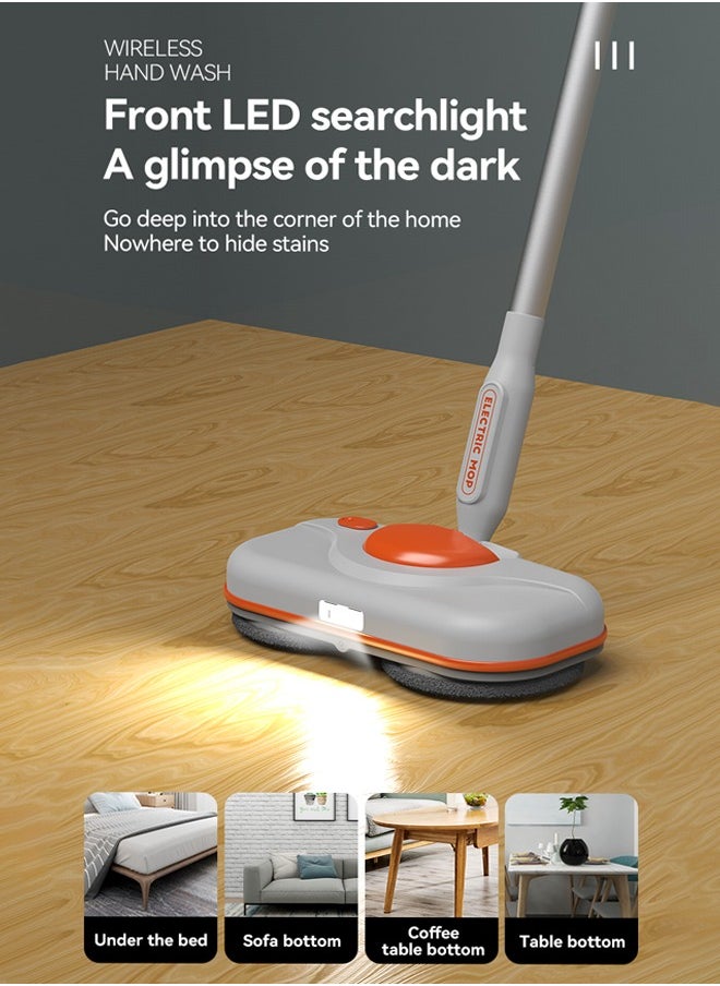 Joshberg Cordless Electric Mop, Electric Spin Mop with Water Sprayer & LED Headlights, Up to 40mins Working Time, 750ml Water Tank, Self-Propelled Floor Cleaner with Adjustable Tube, Super Quiet,for Wood, Hardwood, Laminate, Tile,Marble Floors  - Image 5