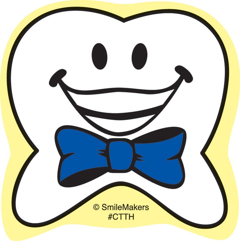 سمايل مايكرز مجموعة ملصقات على شكل أسنان سعيدة مكونة من 100 قطعة - Image 3