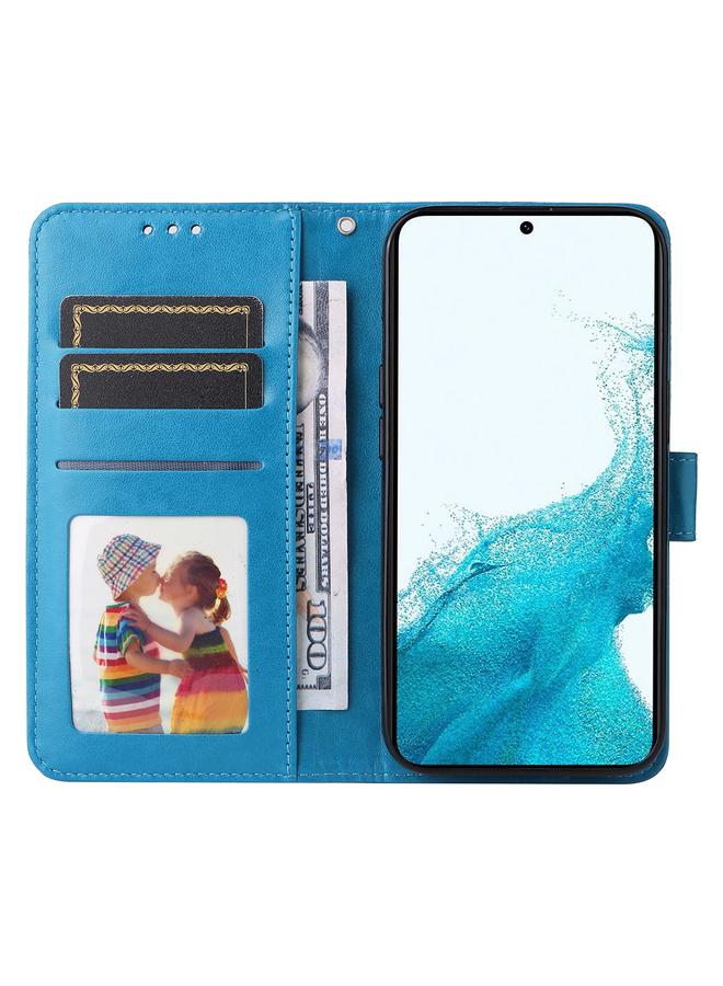 S-TOP Case For Samsung Galaxy S23 5G Embossed Sunflower Leather Phone Case - Image 4