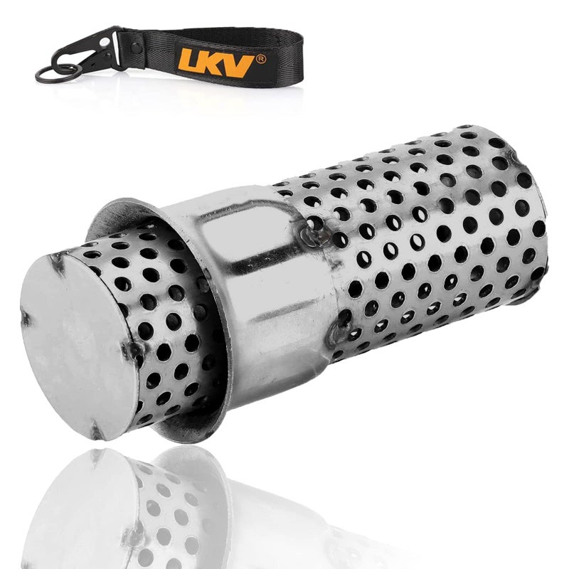LKV Universal 51mm Motorcycle Exhaust DB Killer Pipe Muffler Silencer Noise Eliminator Compatible with Harley Moto Guzzi, Honda, Kawasaki, Suzuki, Yamaha, Cruiser, Scooter, Victory and More.