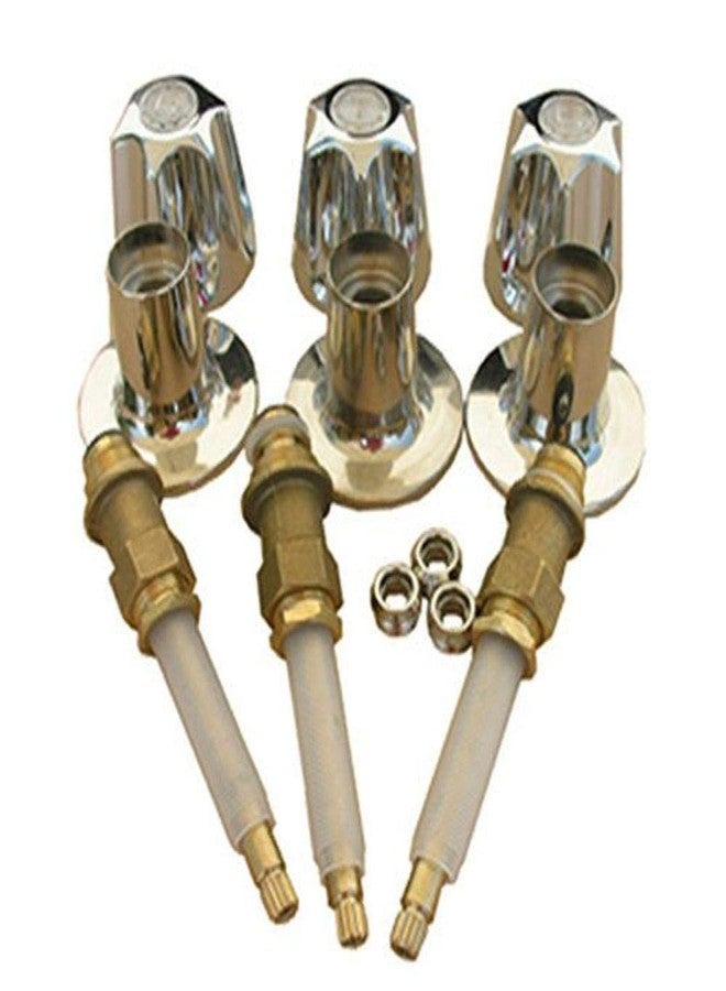 LASCO 01-9451 Three Valve Verve Shower Trim Set for Price Pfister Brand with Stems - Image 2