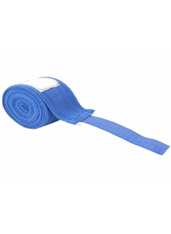 Thoraya 1 Pair of Elastic Boxing Hand Wraps Cotton Bandage for Kickboxing Muay Thai(Blue)  - Image 5