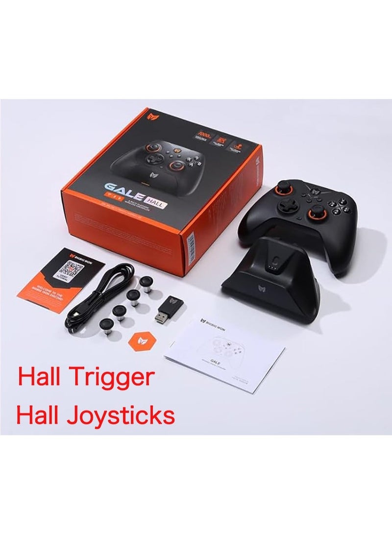BIGBIG WON Classic Gamepad BIGBIGWON GALE Gaming Controller for Switch/PC/Android/iOS, Hall Trigger, Hall Joystick, 1000mAh Battery, 1000Hz Polling Rate, 6-Axis Gyroscope, 2.4G, Bluetooth, Wired connected, Multi-Curve Algorithm, Anti-Slip Frosted Shell, 4 Remmapable Buttons Control - Image 3