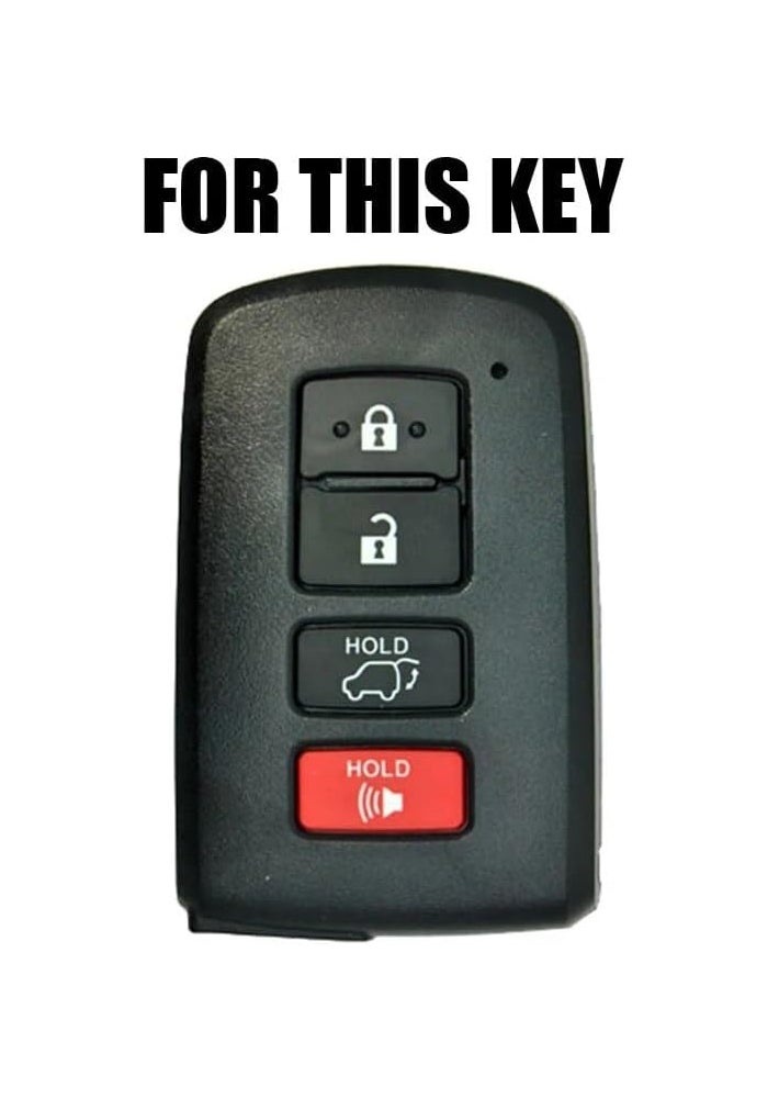QASULER Silicone Car Key Case Cover for Toyota Models - Image 2