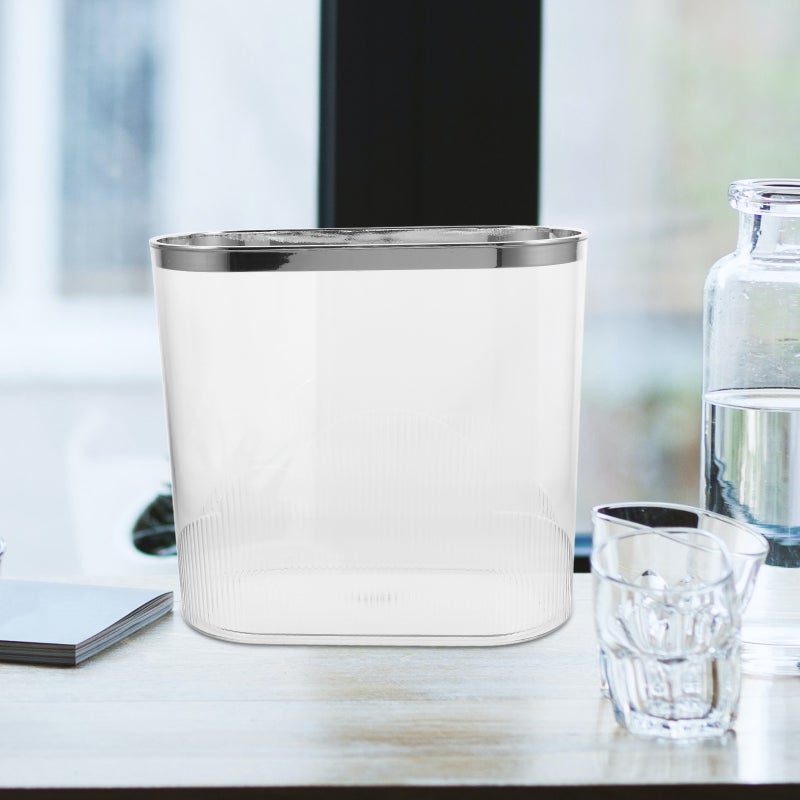 Tall Kitchen Trash Can, Durable Reusable Wastebasket for Home Bathrooms, Compact Design - Image 5