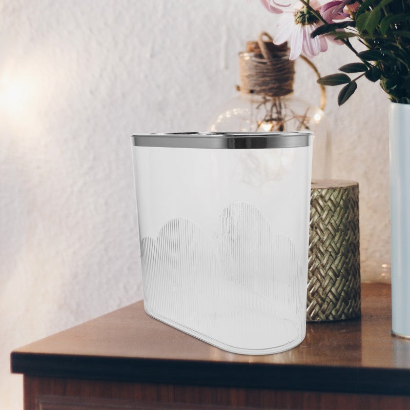 Tall Kitchen Trash Can, Durable Reusable Wastebasket for Home Bathrooms, Compact Design - Image 3
