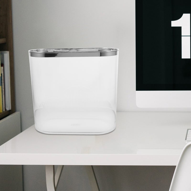 Tall Kitchen Trash Can, Durable Reusable Wastebasket for Home Bathrooms, Compact Design - Image 4